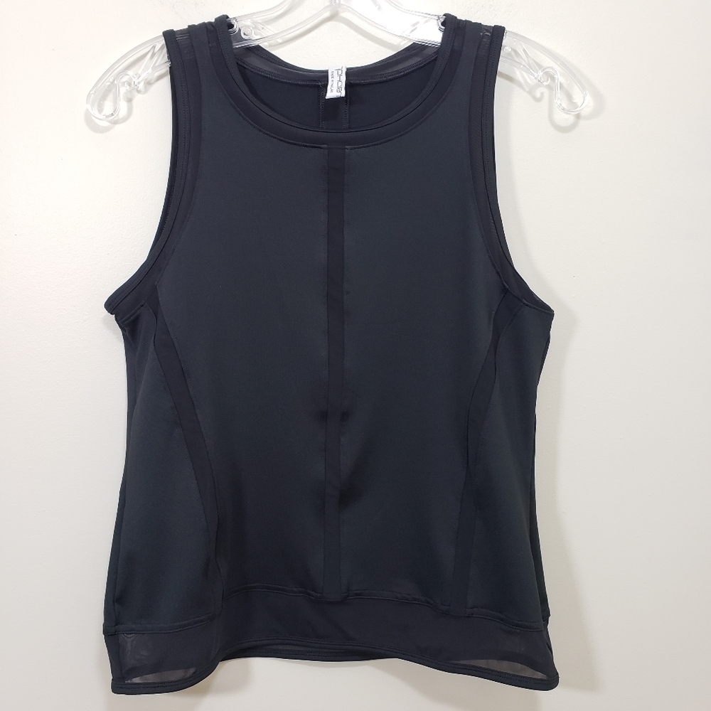 Inphorm tennis tank top with mesh trim‎